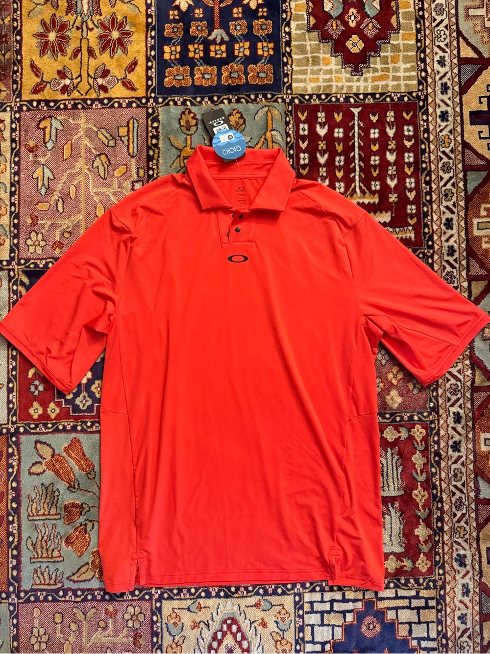 Oakley Men’s Bright Red Polo Shirt with Subtle Logo